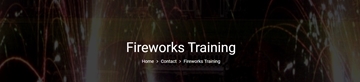 Fireworks Training Services In UK