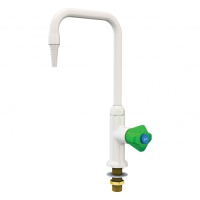 Single Cold Water Lab Tap, Swing Gooseneck