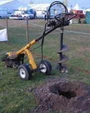 Hydraulic Earth Auger In The New Forest