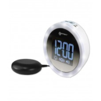  Wake n Shake Star Alarm clock with extra loud alarm, shaker and super bright ring of led flashing lights GWNSS