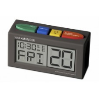  MED-01V Talking clock with 6 recordable voice memory prompts assignable to daily alarms