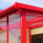 High Quality Polycarbonate Roof Mono Pitch Canopy