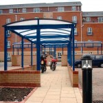 Polycarbonate Roof Walkways For Care Homes