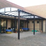 Roofed Canopy Walkways For Out Door Waiting Areas