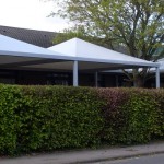 Aluminium Framed Canopy with Tensile Membrane Roof