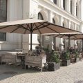 High Quality Stainless Steel Framed Umbrellas For Alfresco Dining Areas