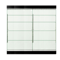 Eight Shelf Collectors Glass Cabinets