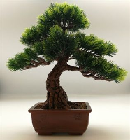 Artificial Bonsai Tree - 32cm x 20cm x 34cm, Green