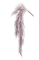 Artificial Silk Asparagus Hanging - 80cm, Burgundy