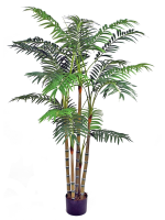 Artificial Silk Areca Palm Tree - 180cm, Green