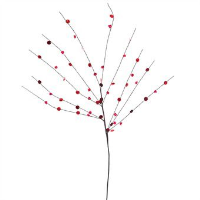 Artificial Mirror and Jewels filler - 95cm, Red