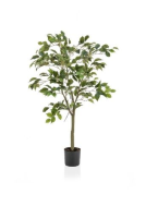 Artificial Silk Ficus Tree - 120cm, Green