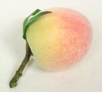 Artificial Peach - 7.5cm, Yellow/Orange