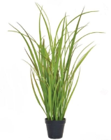 Artificial Grass in Black Pot - 85cm, Green