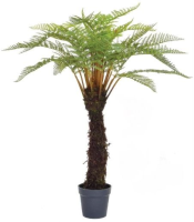 Artificial Fern Tree in Black Pot - 120cm, Green