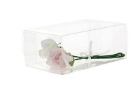 Artificial Acetate Corsage Clear Boxes - 15 x 9 x 6cm, Clear