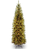 Artificial Kingswood Fir Hinged Christmas Tree LED - 150cm, Green