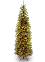 Artificial Kingswood Fir Hinged Christmas Tree LED - 210cm, Green