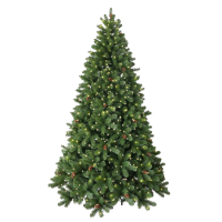 Artificial Linwood LED Hinged Pine Christmas Tree - 180cm, Green