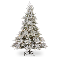 Artificial Frosted Andorra Fir Christmas Tree LED - 180cm, Green