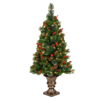 Artificial Crestwood Spruce Christmas Tree - 120cm, Green