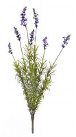 Artificial Lavender Flowering Bush - 56cm, Dark Purple