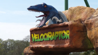 Entrance Signage For New Theme Park Rides