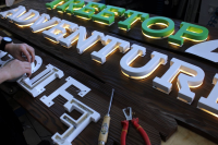 CNC Cut Letter Signs With Backlighting