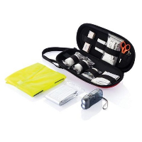 47 PIECE FIRST AID CAR KIT in Red.