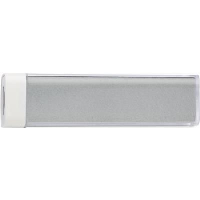 ABS POWERBANK in Silver.