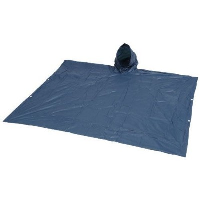 ADJUSTABLE RAIN PONCHO with Pouch in Navy.