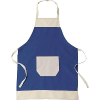 APRON in Blue.