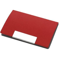 ATLAS BUSINESS CARD HOLDER in Red.
