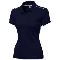BACKHAND SHORT SLEEVE LADIES POLO in Navy.