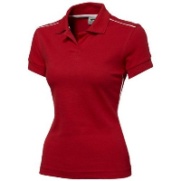 BACKHAND SHORT SLEEVE LADIES POLO in Red.
