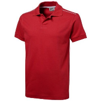 BACKHAND SHORT SLEEVE POLO in Red.