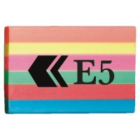 BG E5 RAINBOW STRIPE ERASER.