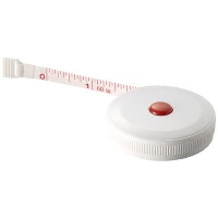 BLAKE 1,5M MEASURING TAPE in White Solid.