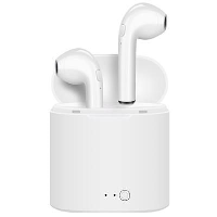 BLUETOOTH EARPHONES SET in White.