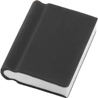 BOOK ERASER in Black.