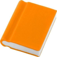 BOOK ERASER in Orange.
