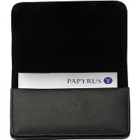 BUSINESS CARD HOLDER in Black.