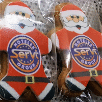 CHRISTMAS FATHER CHRISTMAS SANTA BISCUIT.