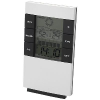 COMO DESK WEATHER STATION in Silver.