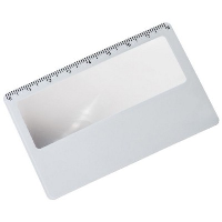 CREDIT CARD SIZED READING LENS MAGNIFER in White.