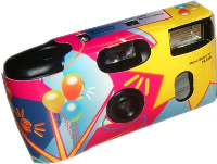 DISPOSABLE PARTY FLASH CAMERA.