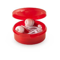 EARBOX EARPHONES in Red.