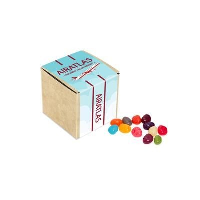 ECO KRAFT CUBE with Jelly Beans Factory Beans.