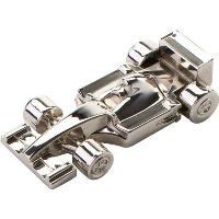 F1 RACING CAR SHAPE METAL USB FLASH DRIVE MEMORY STICK in Silver.