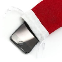 FATHER CHRISTMAS SANTA PHONE SOCKS.